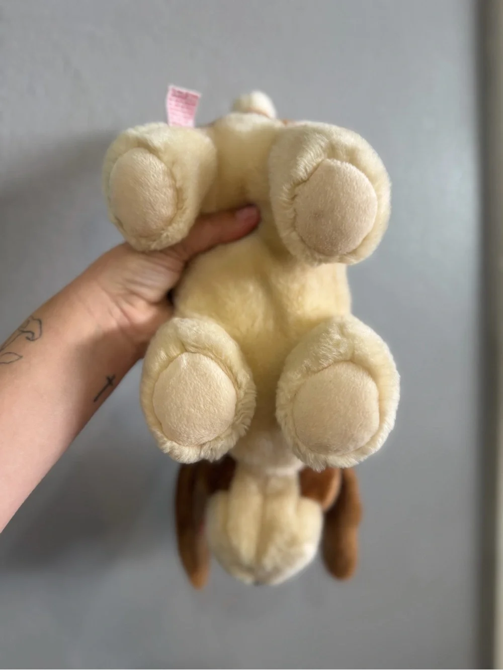 Ty Brown & Cream Plush Basset Hound Dog Toy